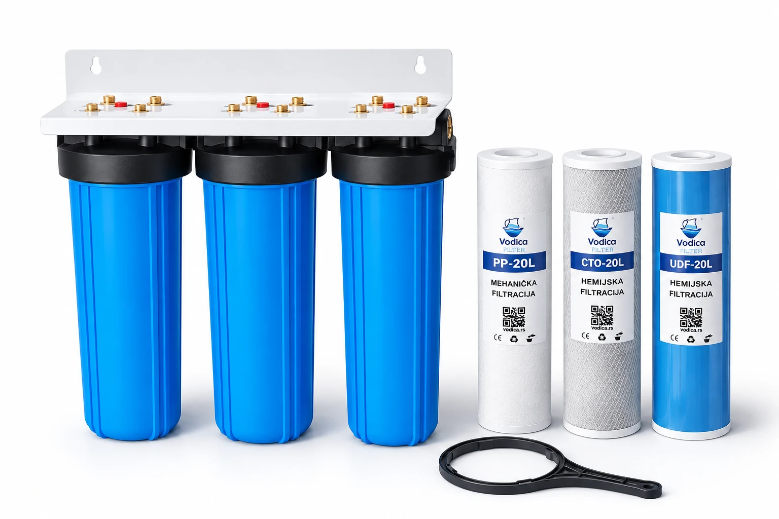 Vodica Trostepeni Big Blue Predfilter Komplet 10″ 1″