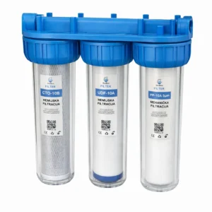 Vodica Trostepeni Providni Predfilter Komplet 10″ 1/2″
