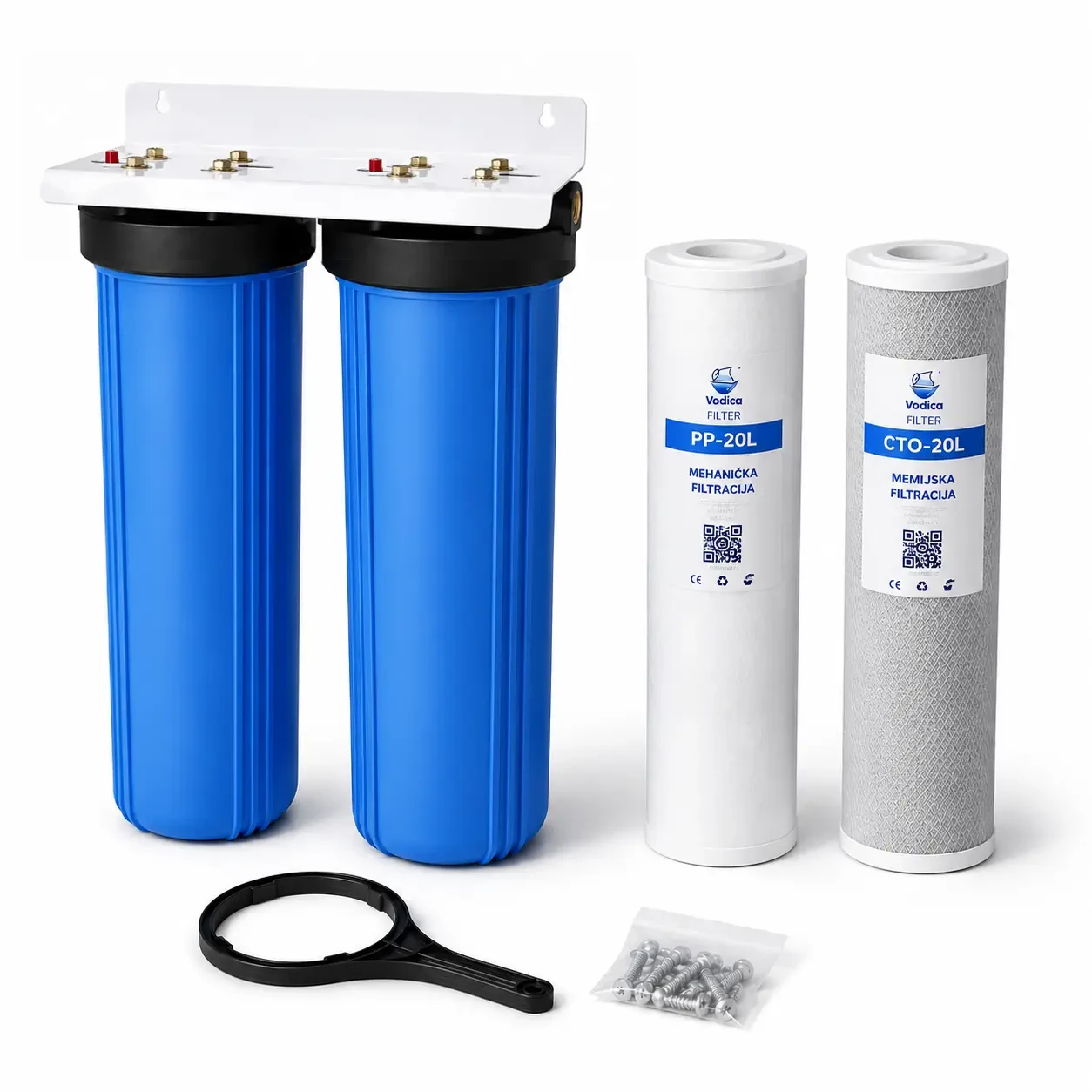 Vodica Dvostepeni Big Blue Predfilter Komplet 10″ 1″