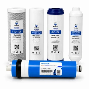 Komplet Heavy Duty RO100 za sistem reverzne osmoze – PP 10 µm, UDF, CTO, Post filter i RO100 membrana Vodica
