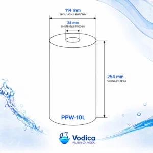 Vodica PPW 1 µm Namotani Big Blue 10″ Vodica PPW 1 µm Namotani Big Blue 10″