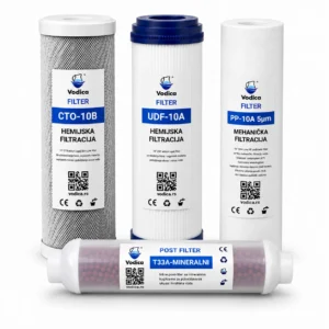 Mali servis mineral za sistem reverzne osmoze – Komplet PP 5 µm, UDF, CTO i Post filter Vodica